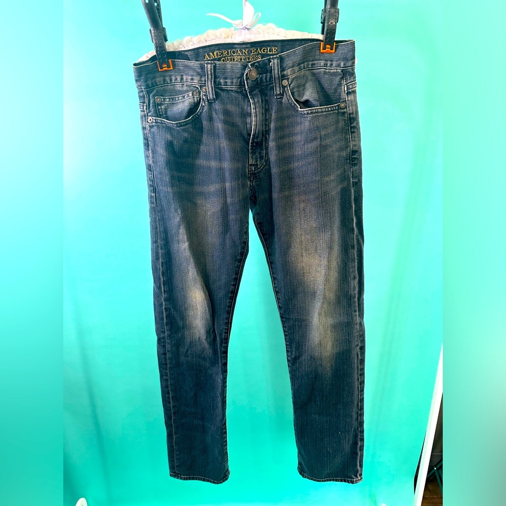 American Eagle Jeans Navy Acid Wash